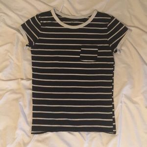 Arizona Jean Co. Black and White Ringer Tee